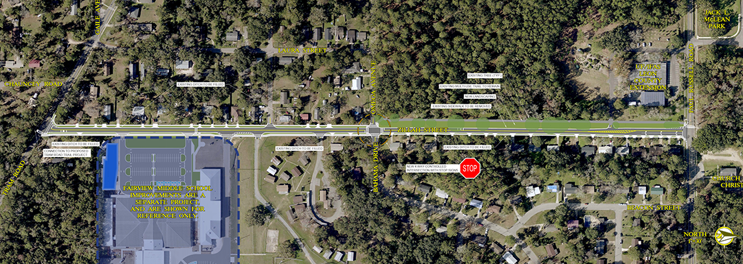 Map of Zillah PASS Project - Click to enlarge